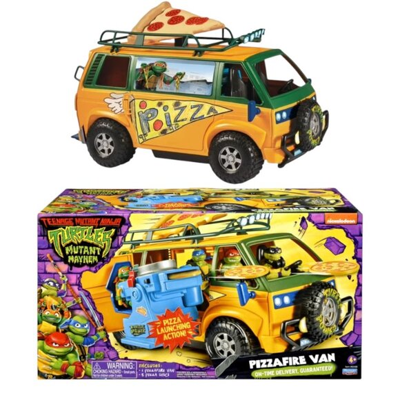 Teenage Mutant Ninja Turtles TMNT Pizza Deliver Van Vehicle Toy Car Mutant Mayhe - Picture 15 of 16